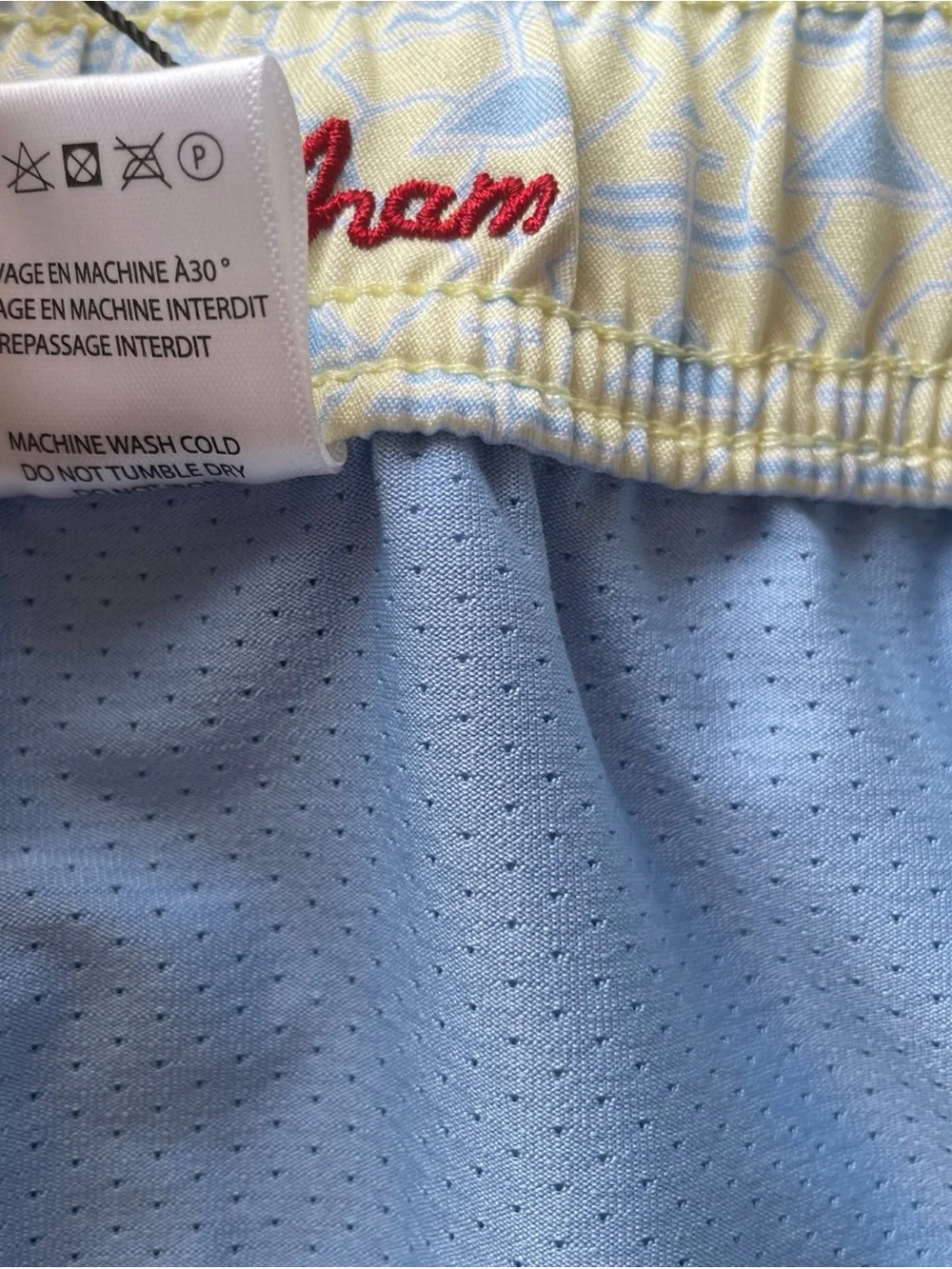 ROBERT GRAHAM NWT Mens XL Martini Tower Yellow Golf Clubs Swim Trunks NWT